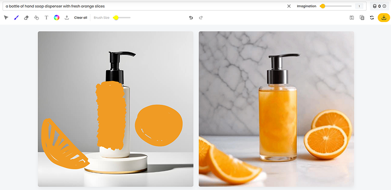 Designs.ai fast image edit