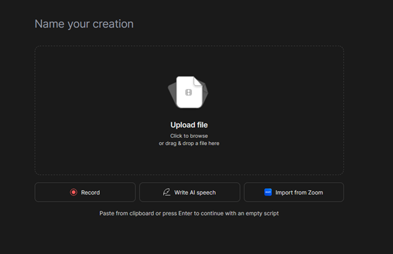You also can create transcription from video and audio in minutes