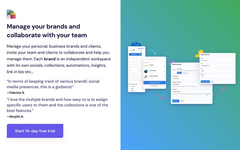 Manage your brands with Nuelink