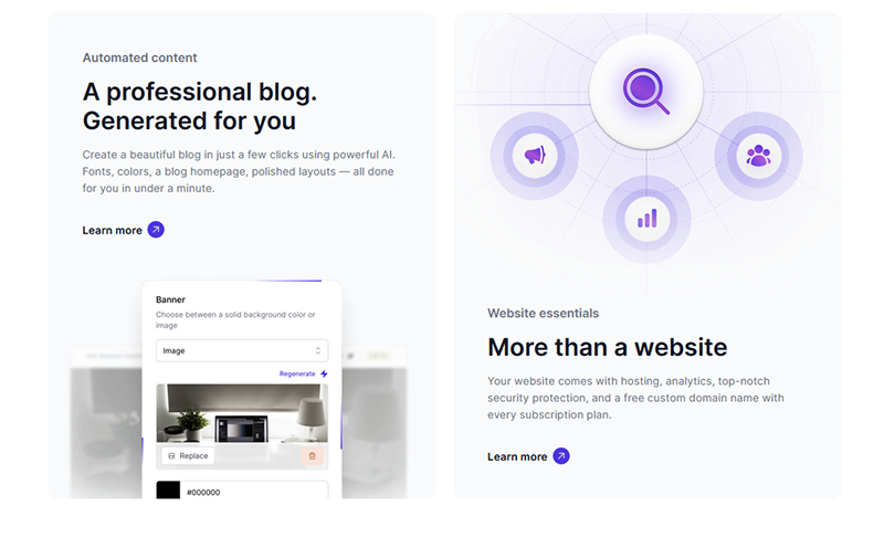 Durable.co website builder opportunities banner