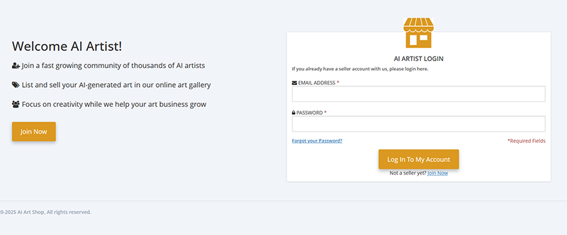 Register like artist on platform