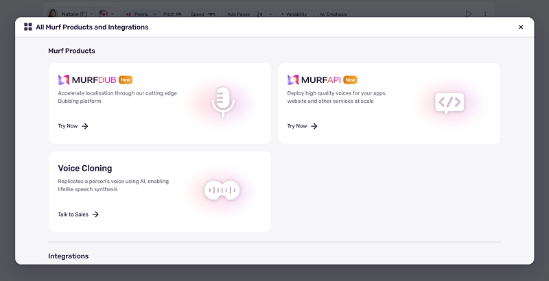 Murf AI new additional tools