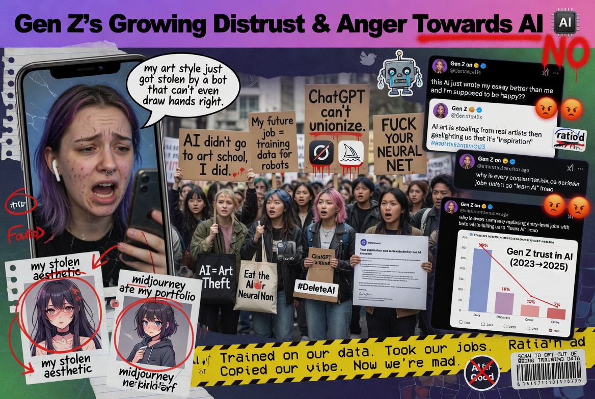 Gen Z's Growing Distrust and Anger Towards Artificial Intelligence