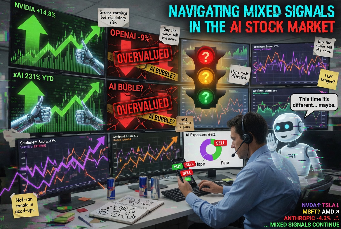 Navigating Mixed Signals in the AI Stock Market