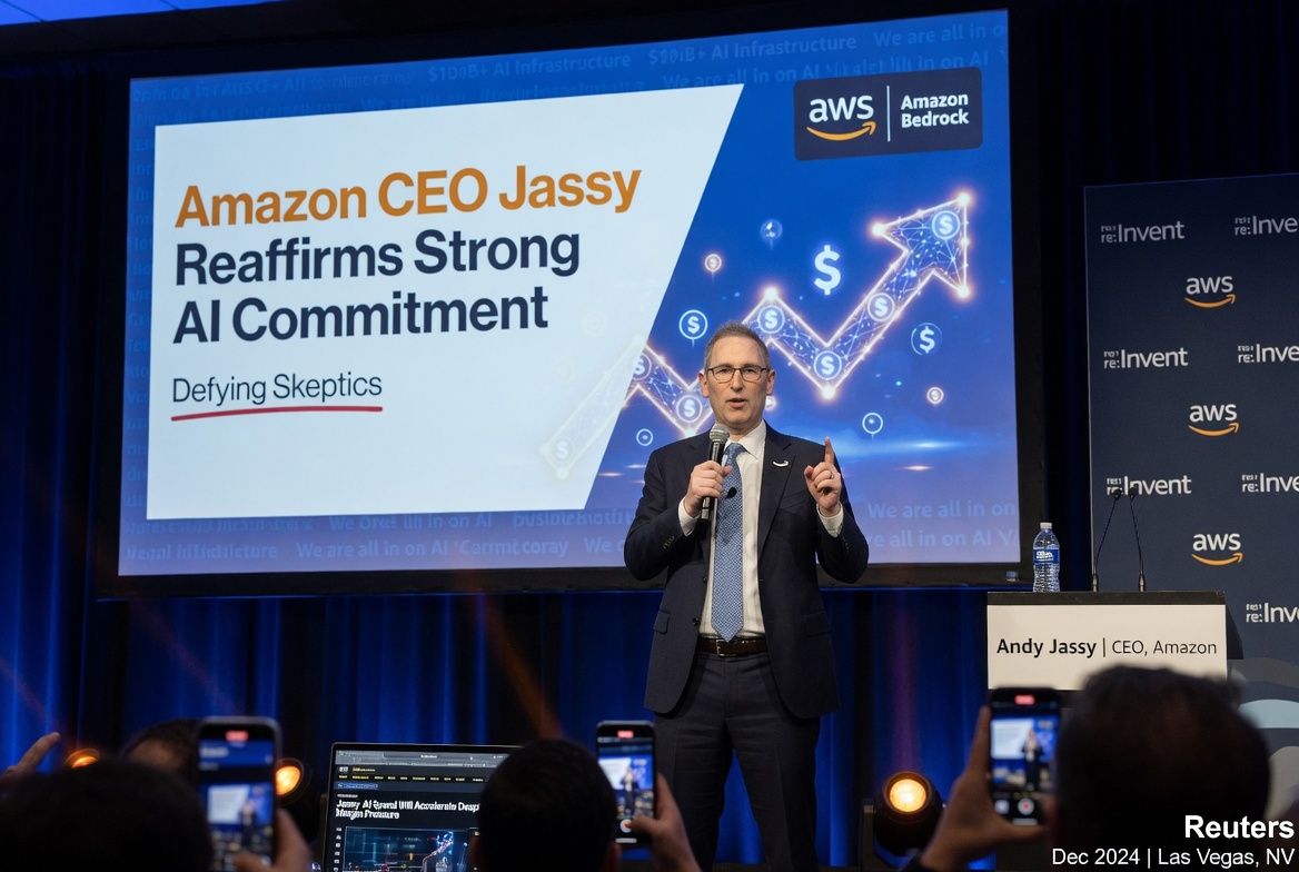 Amazon CEO Jassy Reaffirms Strong AI Commitment, Defying Skeptics